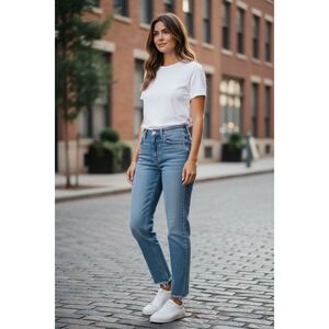 Hudson Jeans Womens Size 28 Light Wash‎ Frayed Hem High Rise Denim